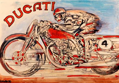 Bozzetto originale per Ducati