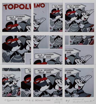 Topolino n. 1024 - Nove polaroid montate a mosaico