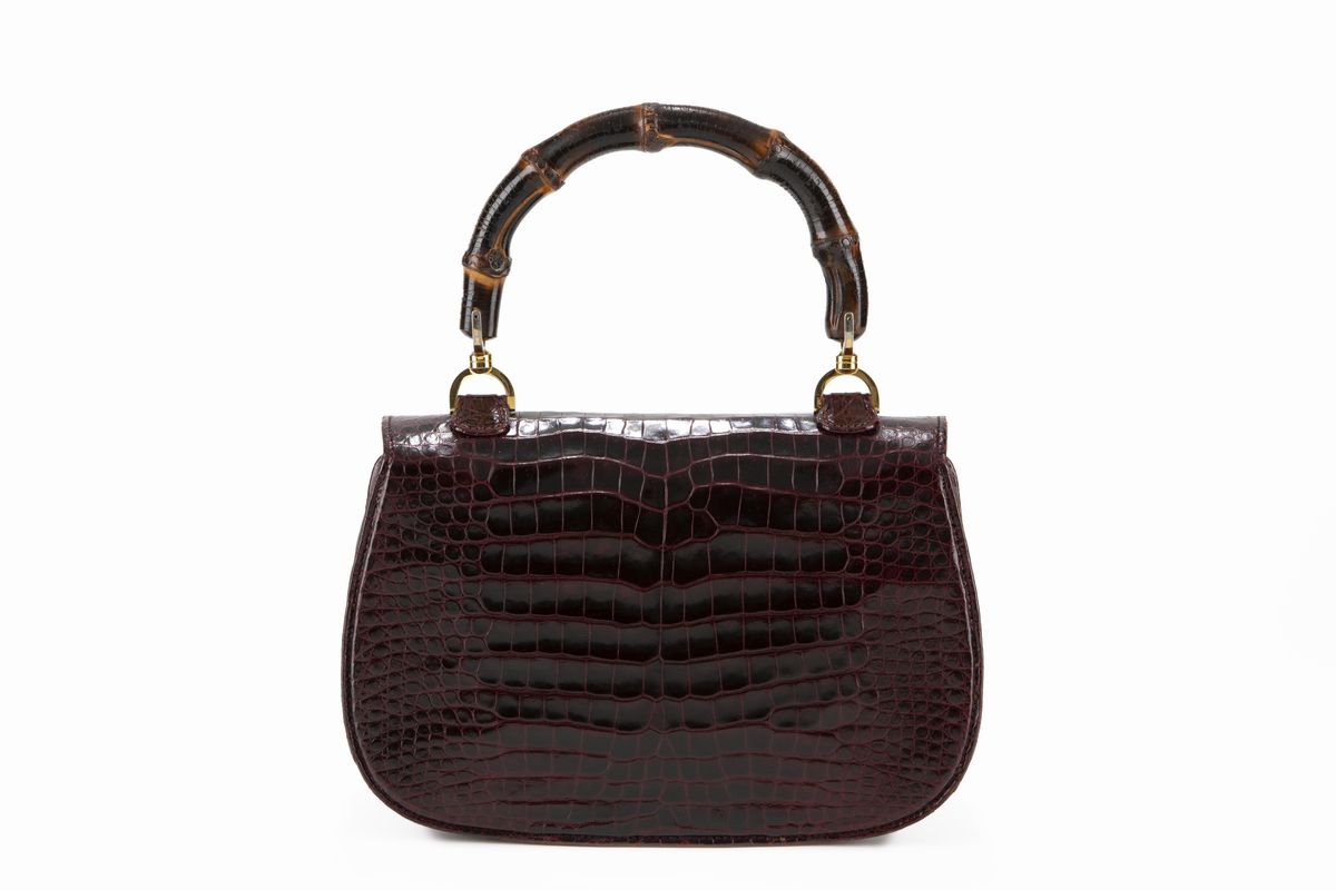 Gucci Crocodile Bamboo bag Luxury Fashion Finarte casa d aste