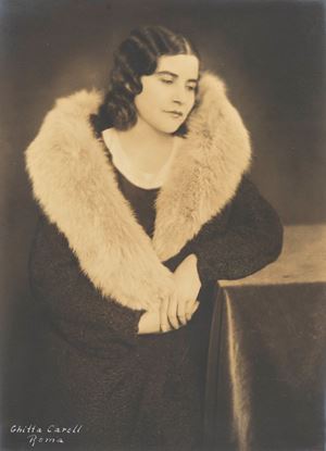 Untitled (Portrait of a woman in a fur coat)