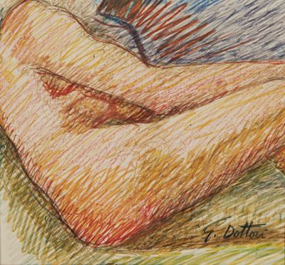 Nudo di donna, idromatita su carta