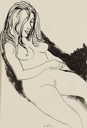 Guttuso Renato - Nudo femminile