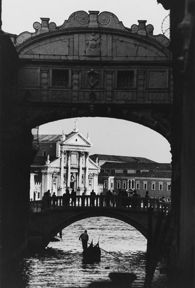 Venezia, Ponte dei Sospiri, stampa vintage alla gelatina ai sali d'argento