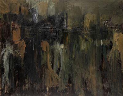 Composizione, olio su tela, 1954