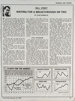 Waiting for a breakthrough or two