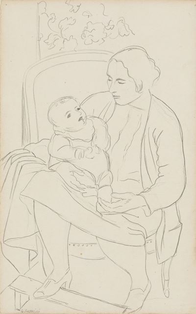 Maternità - grafite su carta (1927)