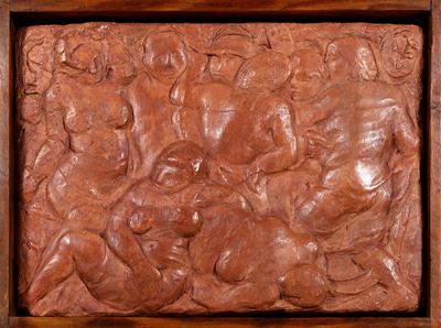 Danza campestre, terracotta patinata