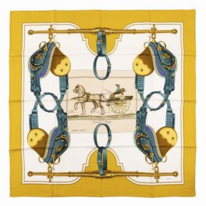 Hermès - Carrick à Pompe Silk Twill scarf