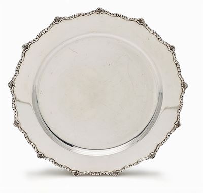 Piatto in Argento, Italia, 1950-1967