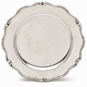 PIATTO IN ARGENTO, ALESSANDRIA, ITALIA, 1950-67