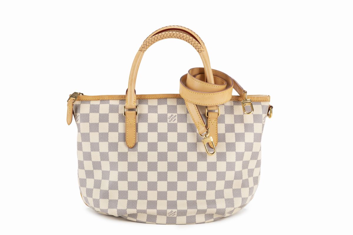 Sold at Auction: AUTHENTIC LOUIS VUITTON LEATHER, DAMIER AZUR