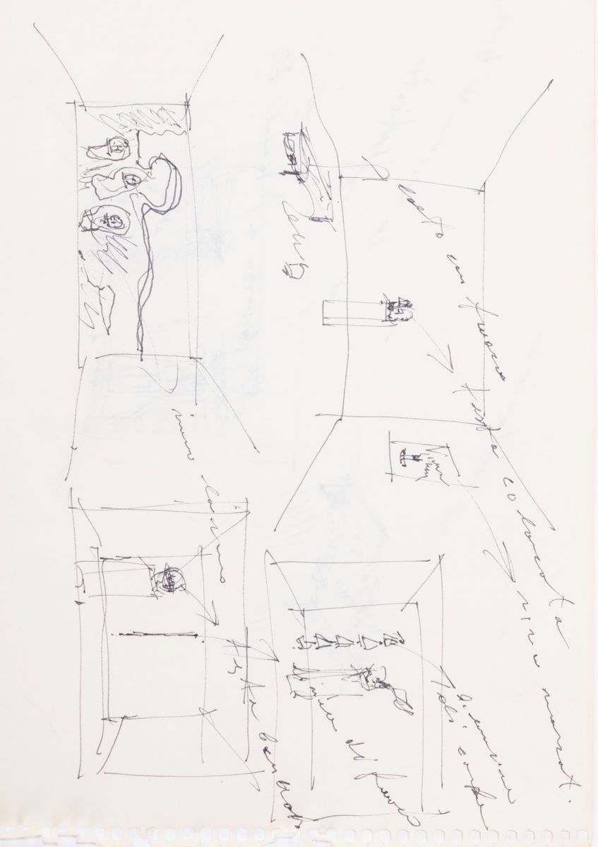 Jannis Kounellis (rif.) - Appunti per Allestimento Mostra a Bari