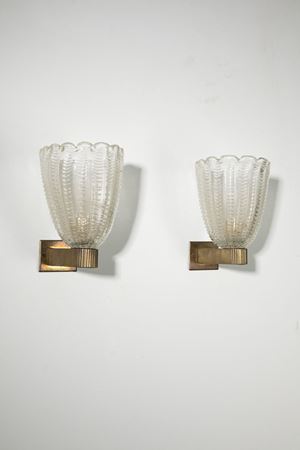 Barovier e Toso - Two wall lamps