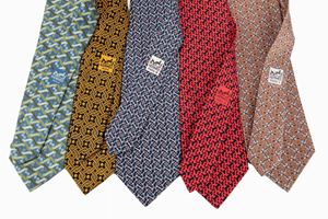 Lotto di cinque cravatte