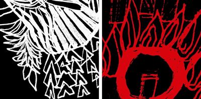 Doodles in Mutation - Due stampe a getto d'inchiostro
