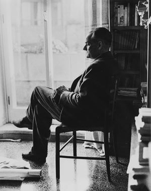 Ivy Nicholson dipinge Alberto Moravia