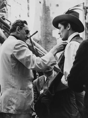 Alain Delon and Luchino Visconti