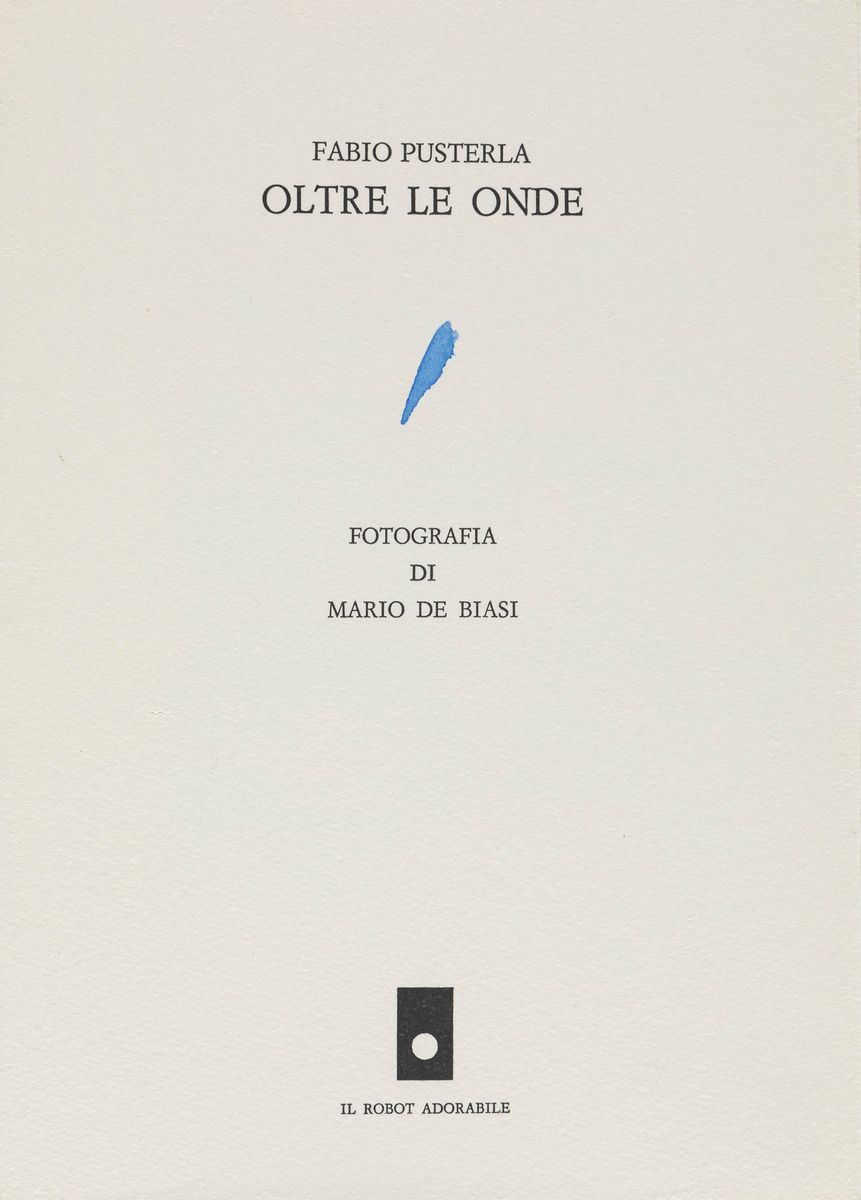 Mario De Biasi - Oltre le onde - C-print vintage applicata a libro con poesia