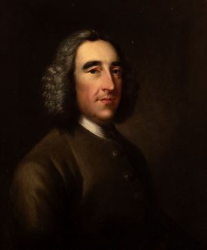 Scuola inglese, secolo XVIII - A portrait of a gentleman, half-length