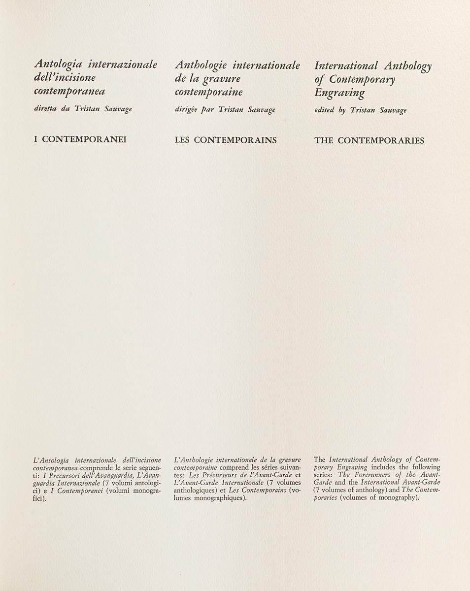 Lucio Fontana - L'épée dans l'eau, Dix eaux-fortes, 1962, Edizione 17/75