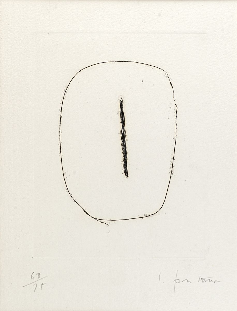 Lucio Fontana - L'épée dans l'eau, Dix eaux-fortes, 1962, Edizione 17/75