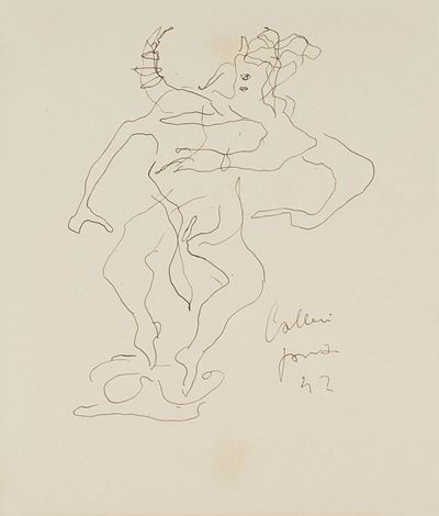 Ballerina - inchiostro su carta, 1947