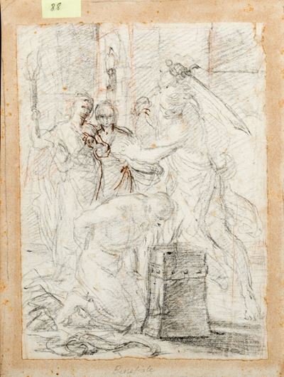 Decapitazione di un Santo (san Giovanni Battista?)