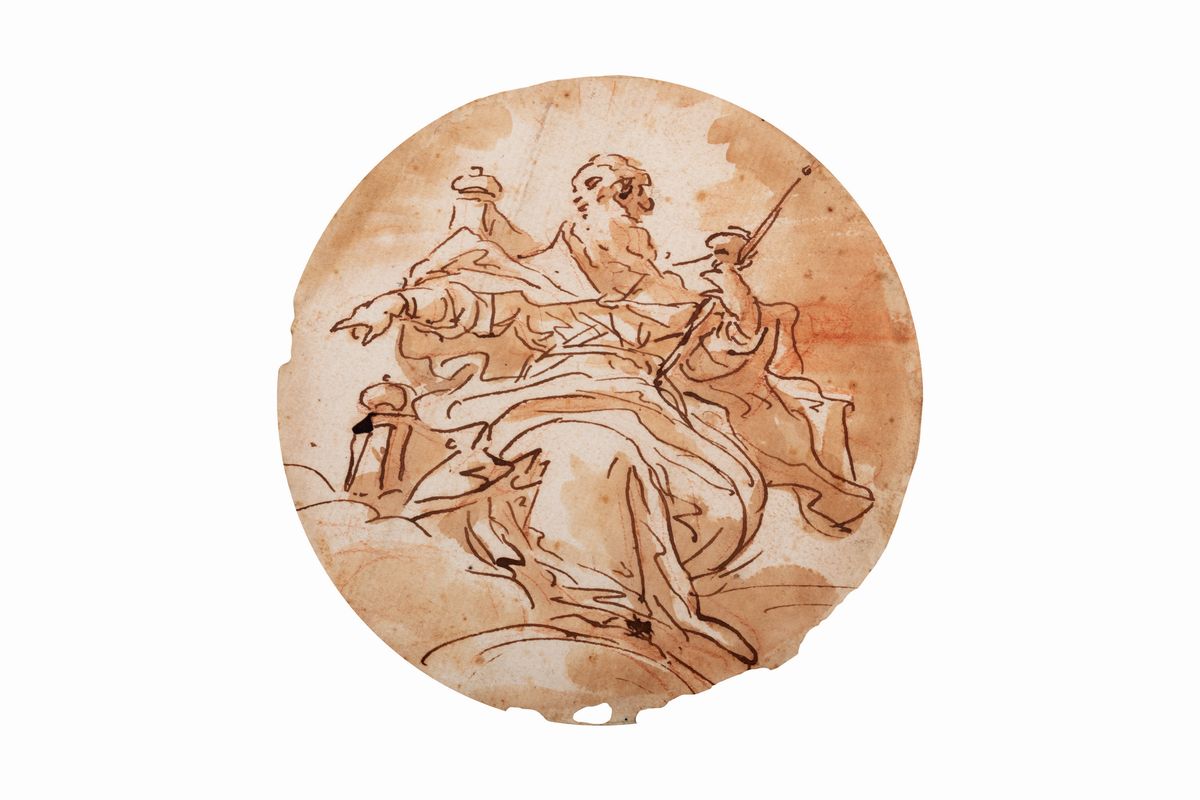 Scuola di Carlo Maratti (camerano 1625 - Roma 1713) - Lotto di Due Disegni:
