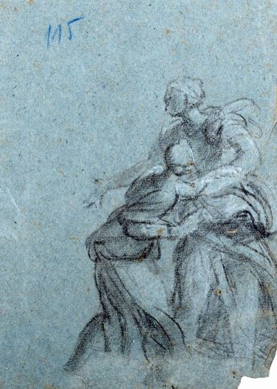 Studio di Due Donne per il Ritrovamento di Mosè
