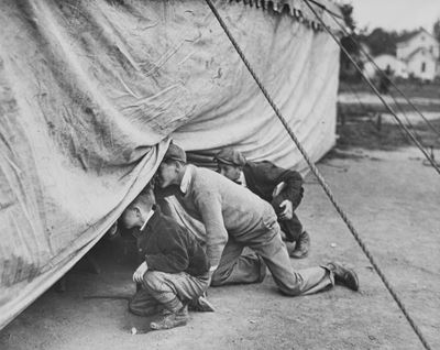 Senza titolo (Circo), stampa vintage alla gelatina ai sali d'argento