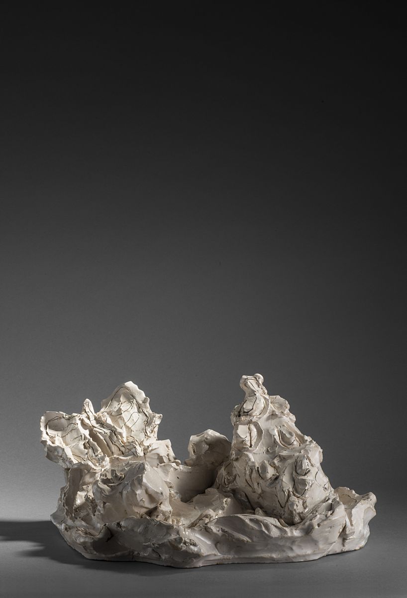 Lucio Fontana - Farfalla e conchiglia, ceramica colorata, 1938
