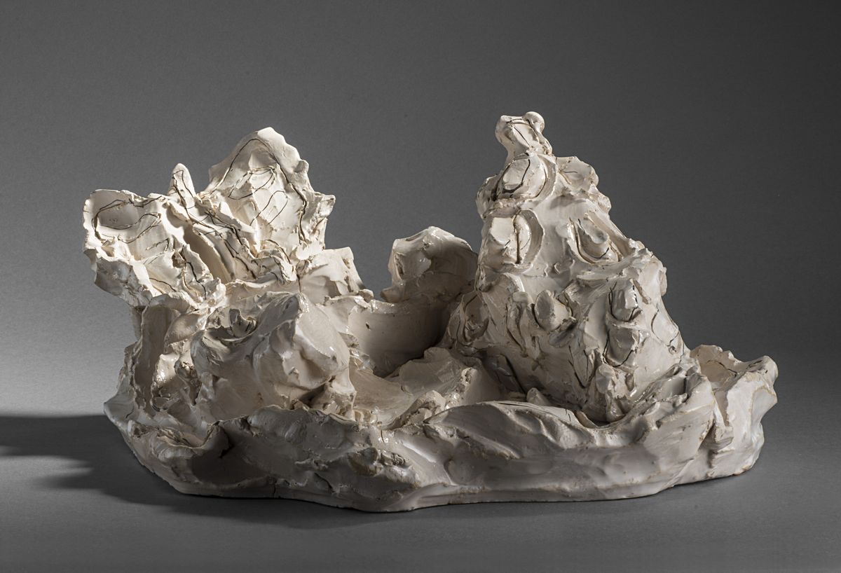 Lucio Fontana - Farfalla e conchiglia, ceramica colorata, 1938