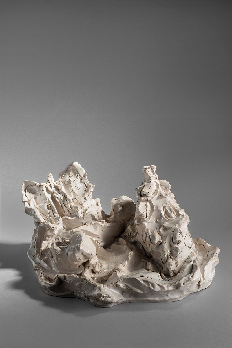 Lucio Fontana - Farfalla e conchiglia, ceramica colorata, 1938