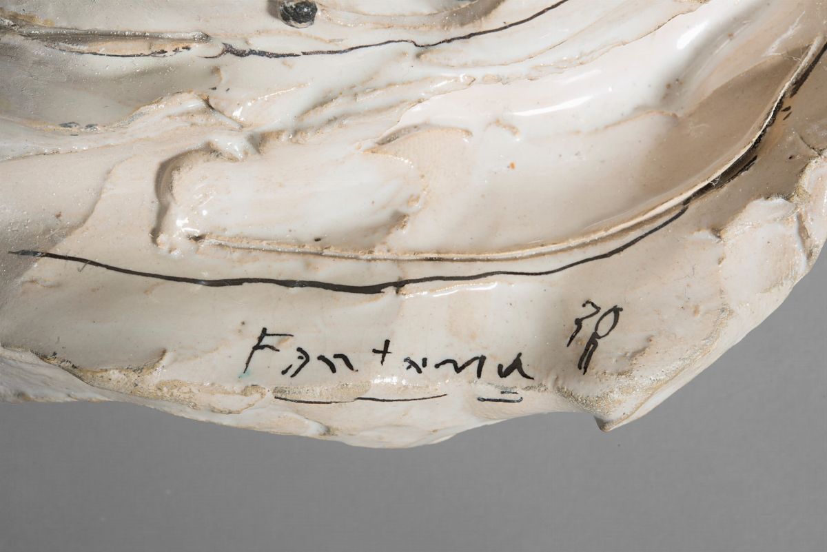 Lucio Fontana - Farfalla e conchiglia, ceramica colorata, 1938