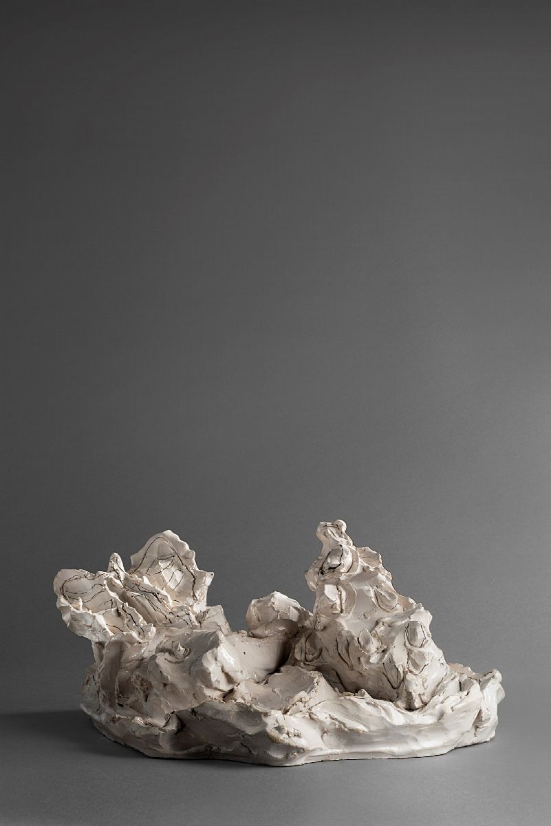 Lucio Fontana - Farfalla e conchiglia, ceramica colorata, 1938