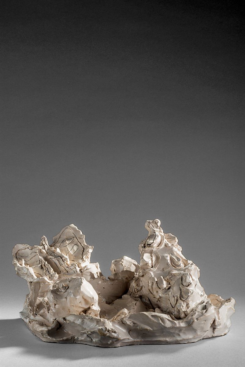 Lucio Fontana - Farfalla e conchiglia, ceramica colorata, 1938