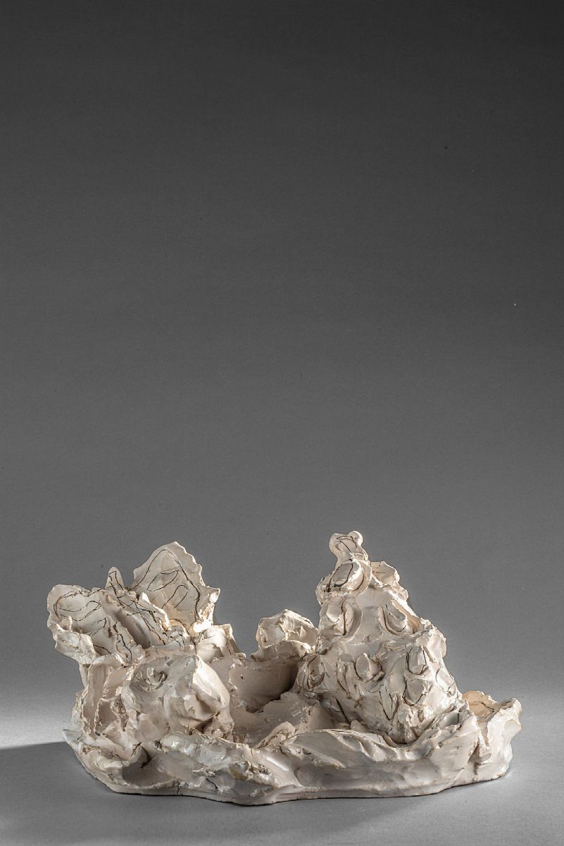 Lucio Fontana - Farfalla e conchiglia, ceramica colorata, 1938