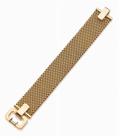 Bracciale in oro giallo 18K, circa 1950-60