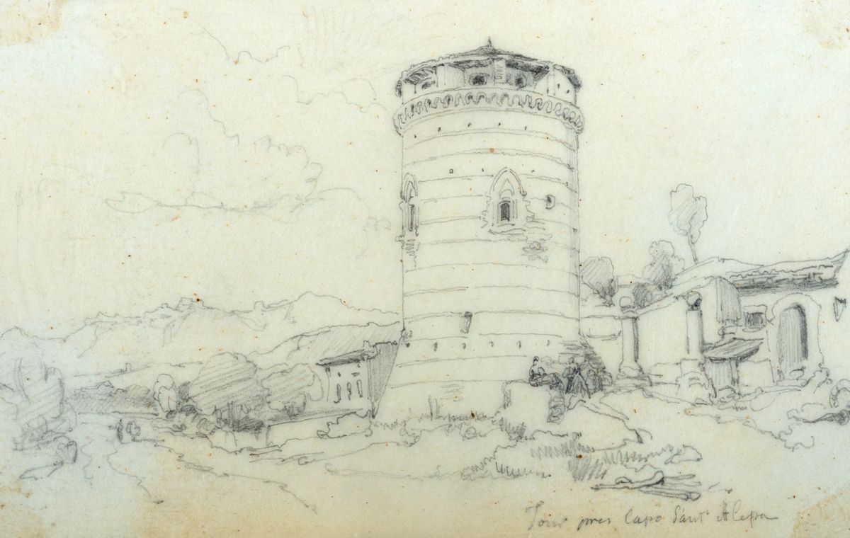 Antonio Senape - Lotto di tredici vedute di Ischia, Capri e altre località del Regno di Napoli, m...