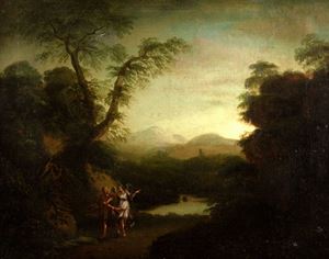 van Haensbergen Johan - Landscape with Jacob and the Angel