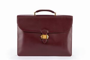 Burgundy leather Briefcase