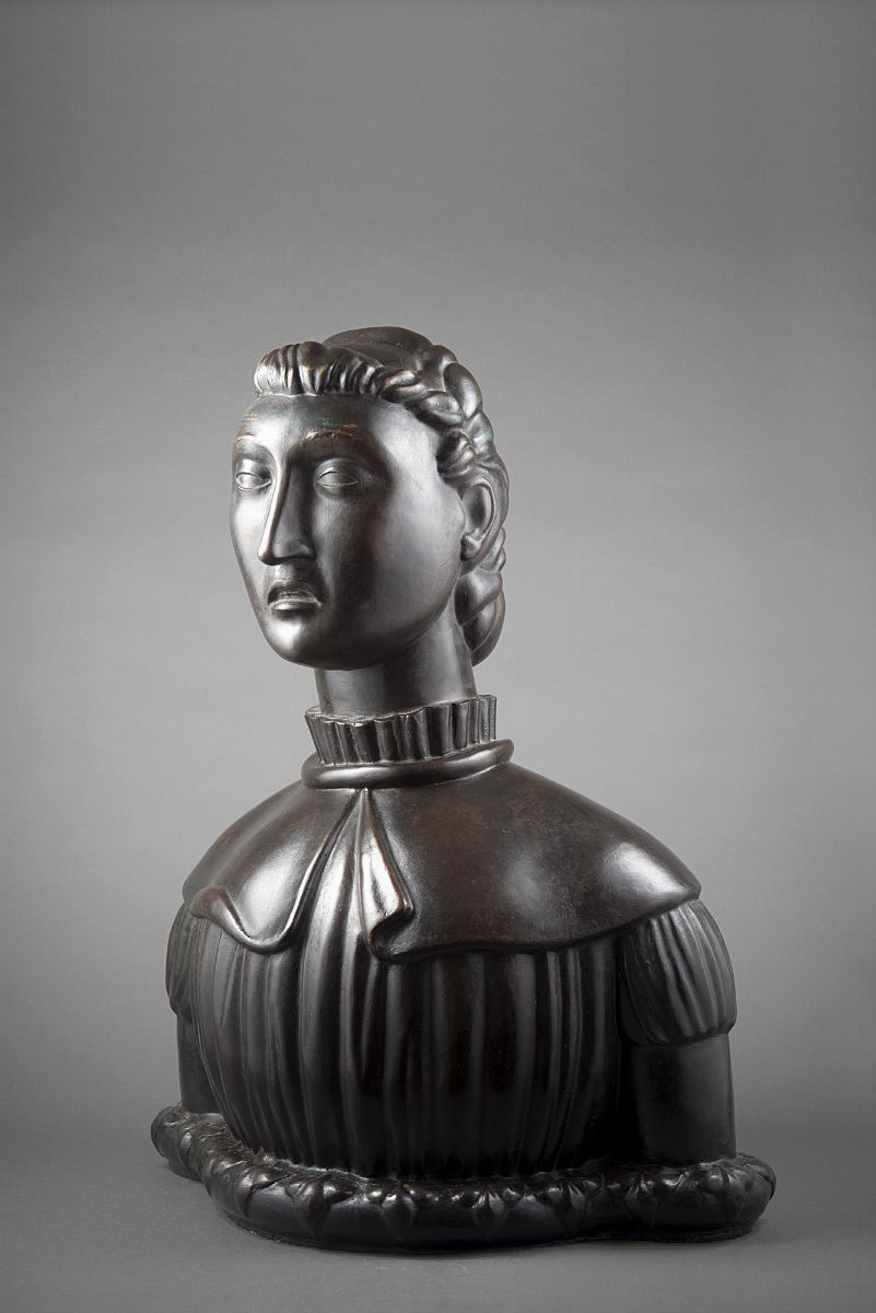 Arturo Martini - Busto di ragazza, fusione in bronzo, 1980
