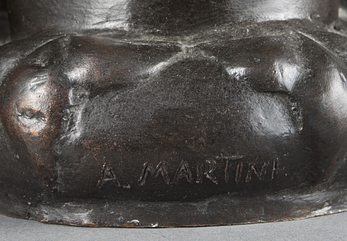 Arturo Martini - Busto di ragazza, fusione in bronzo, 1980