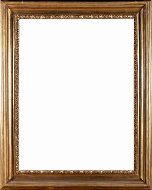 Important frame in gilded wood, Rome 17th century