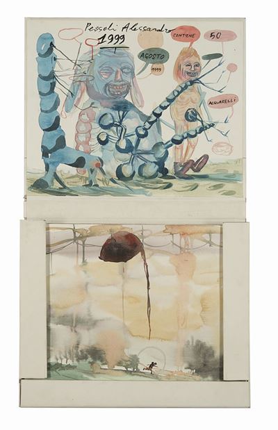 Senza titolo - 50 acquerelli su carta, 1999