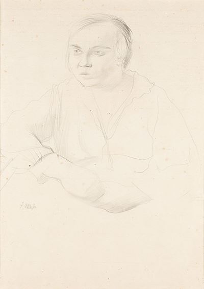 Ritratto, matita su carta, 1923