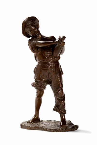 Bum...! scultura in bronzo