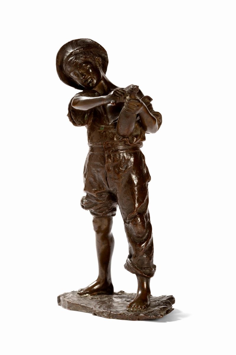 Costantino Barbella - Bum...! scultura in bronzo