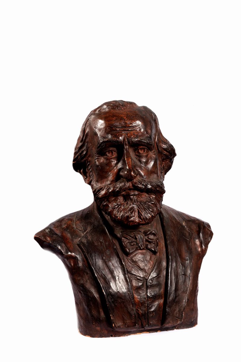 Scuola Italiana, Fine XIX - Inizi XX Secolo - Ritratto di Giuseppe Verdi