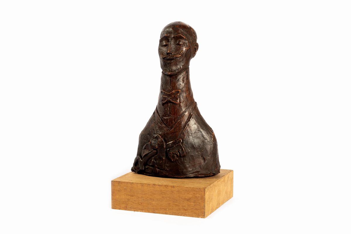 Scuola Italiana del XX Secolo - Coppia di Caricature di Gabriele D'annunzio